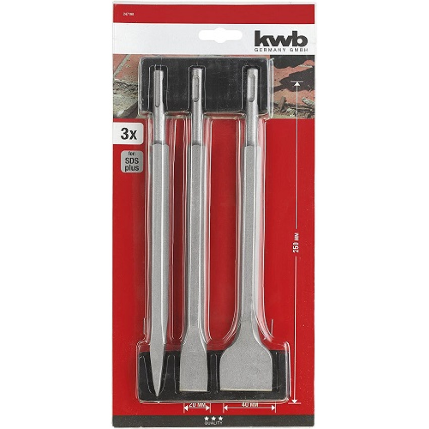 ΣΕΤ 3ΤΕΜ SDS-PLUS ΒΕΛΟΝΙ - ΚΑΛΕΜΙ - ΠΛΑΤΥΚΑΛΕΜΟ KWB 247190 ΣΕΤ 3ΤΕΜ SDS-PLUS ΒΕΛΟΝΙ - ΚΑΛΕΜΙ - ΠΛΑΤΥΚΑΛΕΜΟ KWB 247190