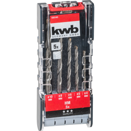 Σετ τρυπάνια διαμαντέ πέτρας μπετού 5τεμ Kwb 49109140