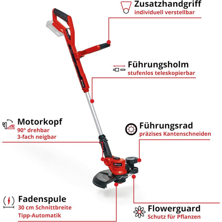 Χορτοκοπτικό μπαταρίας 18V Einhell GE-CT 18/30 Li - Solo 3411250