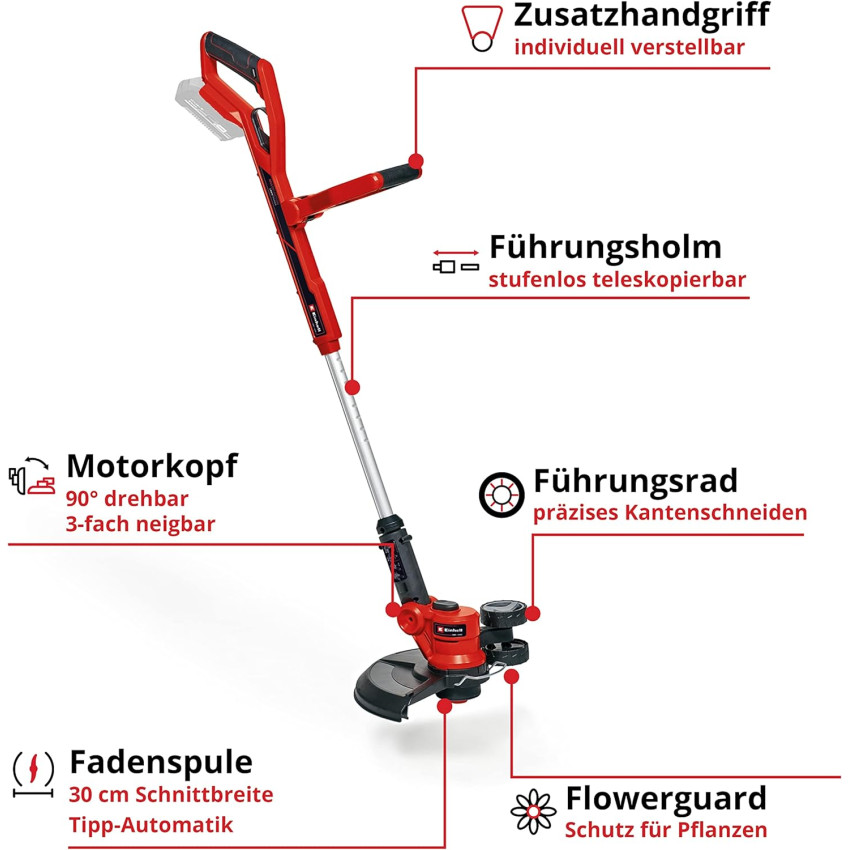 Χορτοκοπτικό μπαταρίας 18V Einhell GE-CT 18/30 Li - Solo 3411250 Χορτοκοπτικό μπαταρίας 18V Einhell GE-CT 18/30 Li - Solo 3411250
