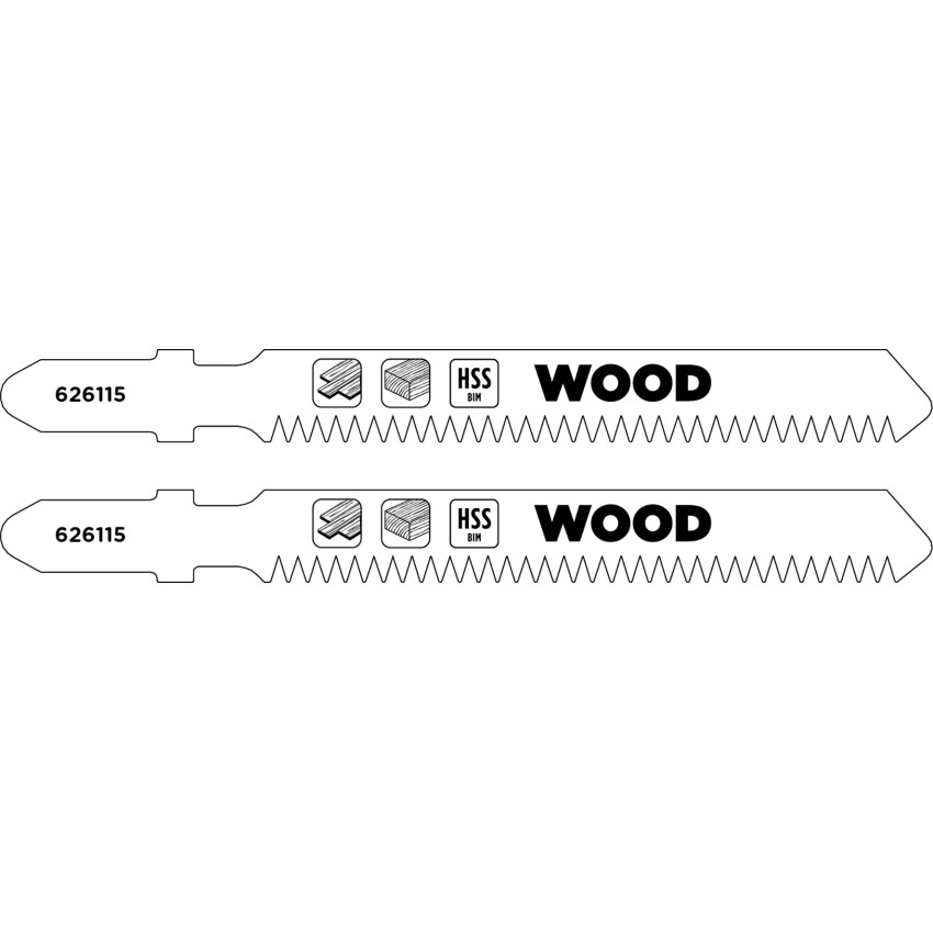 Λάμες σέγας για laminate 83mm 2τμχ Kwb 49626115