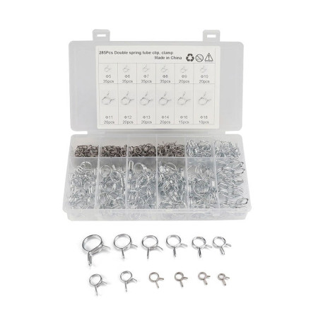 ΣΕΤ ΡΥΘΜΙΖΟΜΕΝΟΙ ΣΦΙΓΚΤΗΡΕΣ-ΚΟΛΙΕΔΕΣ-ΚΟΛΑΡΑ ΣΕ 12 ΜΕΓΕΘΗ 285 ΤΕΜΑΧΙΩΝ ΟΕΜ 220105