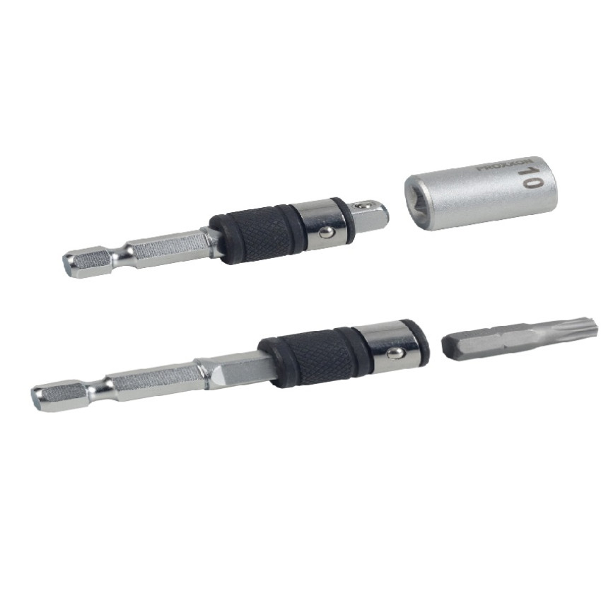 ΑΝΤΑΠΤΟΡΑΣ 1/4'' ΜΕ 2 ΥΠΟΔΟΧΕΣ1/4'' 4ΓΩΝΗ - 1/4'' 6ΓΩΝΗ PROXXON 2378340