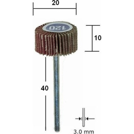 ΓΥΑΛΟΧΑΡΤΑ ΦΥΛΛΑΡΑΚΙΑ ΣΕ ΑΞΟΝΑ Φ20X10MM PROXXON 2898400