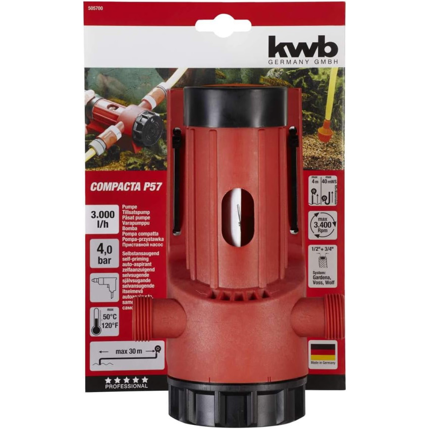 ΑΝΤΛΙΑ ΔΡΑΠΑΝΟΥ COMPACTA P 57 3000 l/h kwb 49505700 ΑΝΤΛΙΑ ΔΡΑΠΑΝΟΥ COMPACTA P 57 3000 l/h kwb 49505700