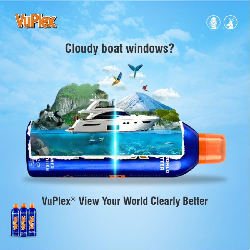 Πανίσχυρο γυαλιστικό, καθαριστικό προστατευτικό σπρέι για όλα τα πλαστικά - Νάιλον Διαφανές τέντες VuPlex 200gr / 235ml 60UK77
