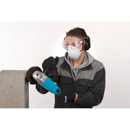 Βασικό σετ προστασίας με ωτοασπίδες απλού τύπου , γυαλία προστασίας τροχού πλαστικά με οπές & μάσκα σκόνης FFP1 Kreator KRTS60001 6687403
