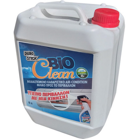 Bioclean Air Condition ΒΙΟΔΙΑΣΠΩΜΕΝΟ ΚΑΘΑΡΙΣΤΙΚΟ ΥΓΡΟ ΓΙΑ AIR CONDITION 5Lt DUROSTICK ΚΑΑΙ05