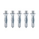 Βύσματα μεταλλικά για γυψοσανίδα M4 x 32 mm 5τεμ Kreator 6689988