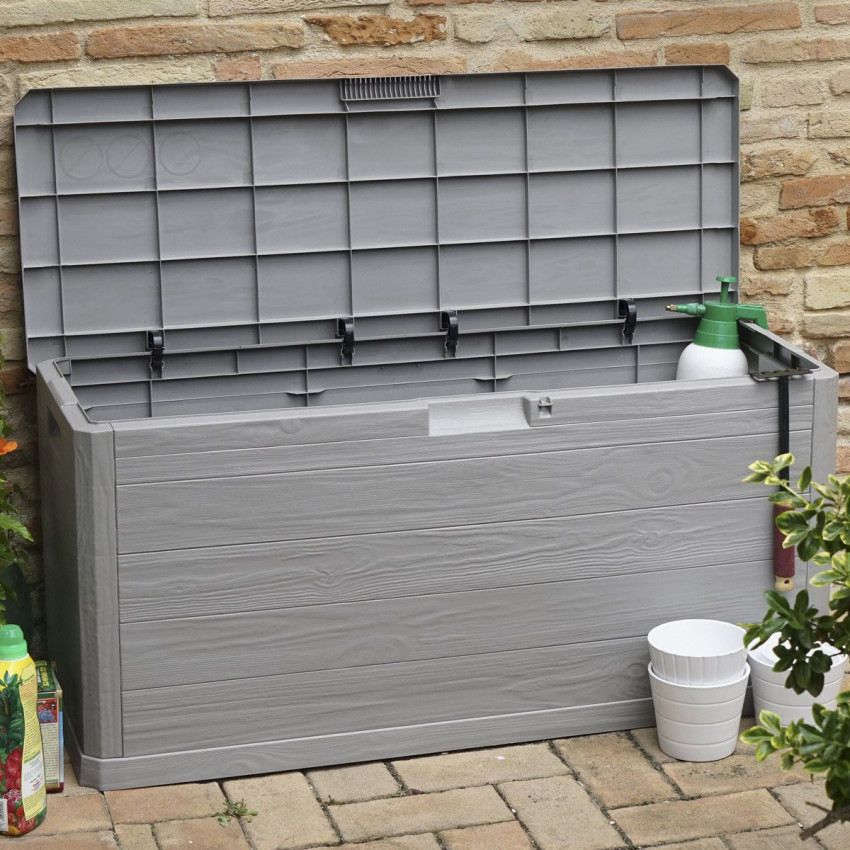 Μπαούλο αποθήκευσης 280lt 117 x 45 x 56 cm Toomax Woody's Multi box 164 9371164-04 Μπαούλο αποθήκευσης 280lt 117 x 45 x 56 cm Toomax Woody's Multi box 164 9371164-04