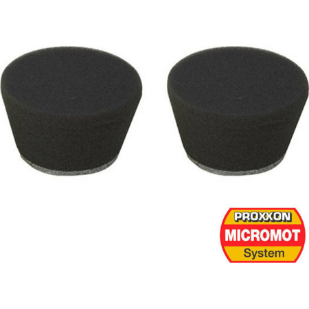 ΣΦΟΥΓΓΑΡΙ ΚΩΝΙΚΟ Φ50mm VELCRO SOFT ΣΕΤ 2 ΤΕΜ  PROXXON 2909210