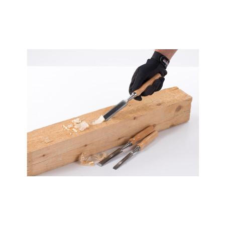 Σκαρπέλα με ξύλινη λαβή 6 - 12 - 18 - 24 mm 4τεμ Kreator KRT461003 6681714