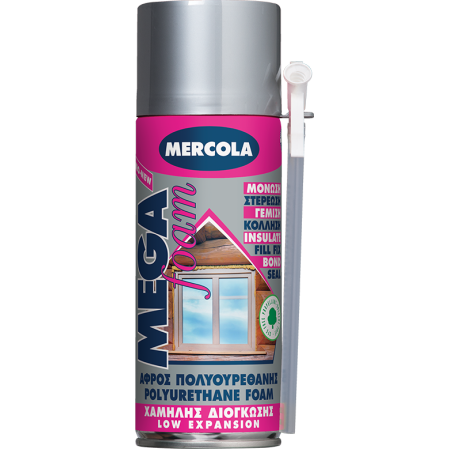 Αφρός Πολυουρεθάνης χειρός, χαμηλής διόγκωσης 300ml Mercola 9417