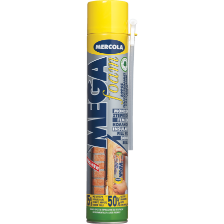 Αφρός Πολυουρεθάνης χειρός, κανονικής διόγκωσης 750ml Mercola 09400