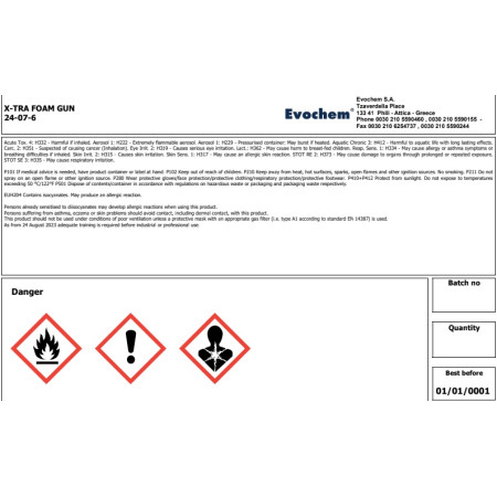 Αφρός Πολυουρεθάνης πιστολιού, χαμηλής διόγκωσης 750ml Mercola 9415