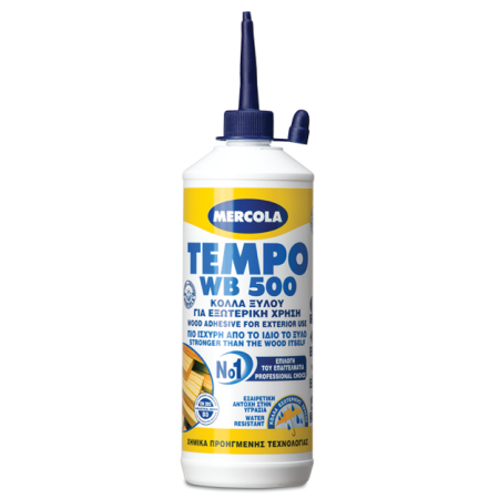 Κόλλα ξύλου PVAC λευκή D3 750gr Mercola Tempo Wb 500 01023