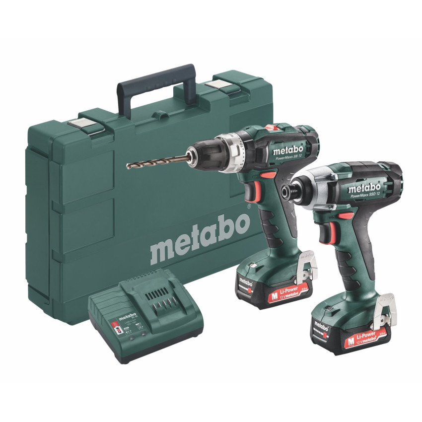 METABO 12 V COMBO SET ΜΠΑΤΑΡΙΑΣ 2.7.2 12V POWERMAXX SB 12 & POWERMAXX SSD 12 685167000 METABO 12 V COMBO SET ΜΠΑΤΑΡΙΑΣ 2.7.2 12V POWERMAXX SB 12 & POWERMAXX SSD 12 685167000