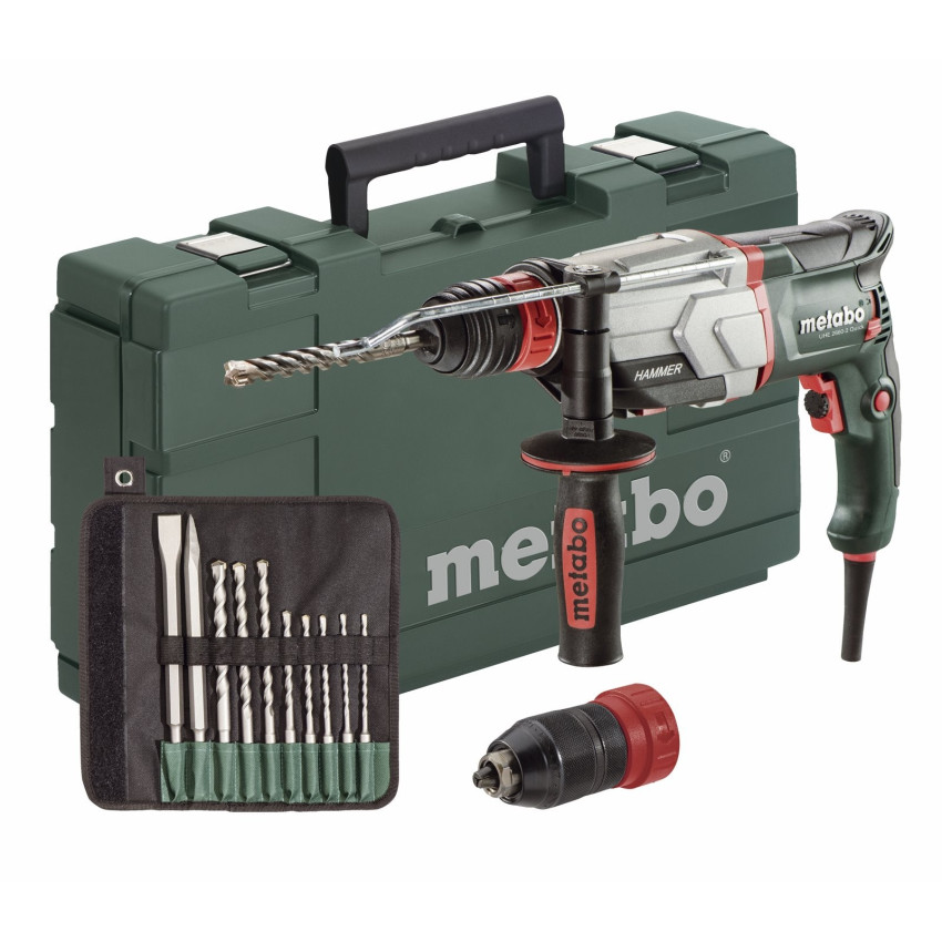 METABO 800W ΗΛΕΚΤΡΙΚΟ ΠΕΡΙΣΤΡΟΦΙΚΟ ΠΙΣΤΟΛΕΤΟ 2,8J UHE 2660-2 QUICK SET ΜΕ ΔΙΠΛΟ ΤΣΟΚ 2 ΤΑΧΥΤΗΤΩΝ 60069751