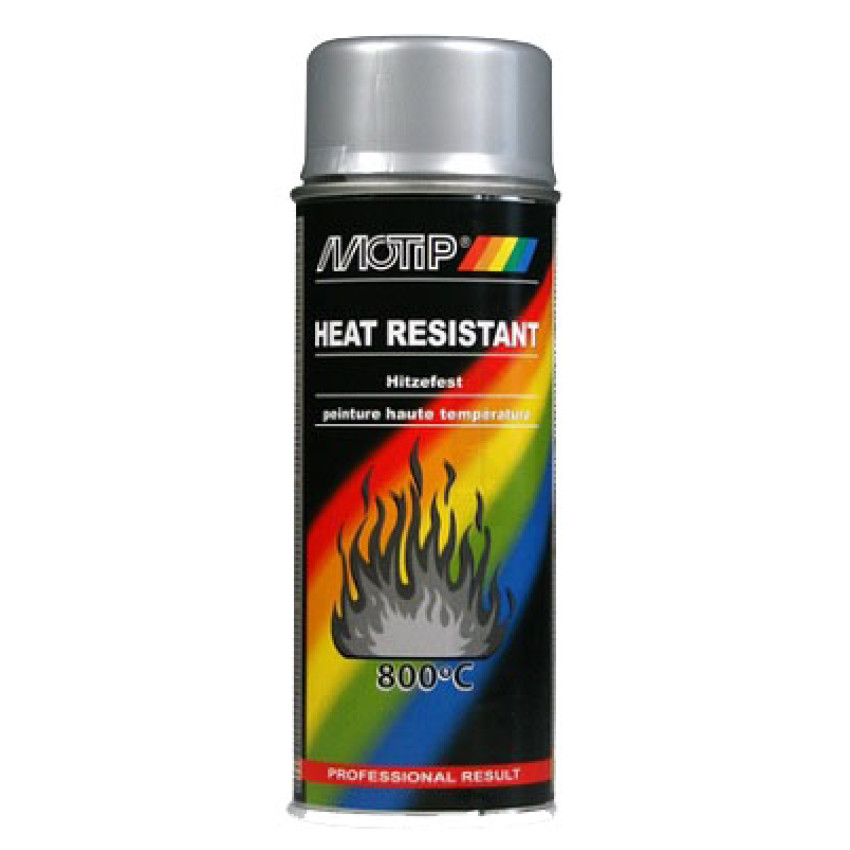 ΣΠΡΕΙ MOTIP HEAT RESISTANT ΥΨΗΛΗΣ ΘΕΡΜΟΚΡΑΣΙΑΣ ΑΣΗΜΙ 800C 400ml 04032