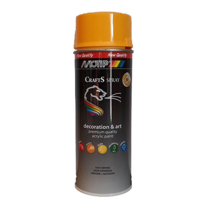 ΣΠΡΕΙ MOTIP CRAFTS ΠΕΠΟΝΙ RAL1028 400ml 103490 ΣΠΡΕΙ MOTIP CRAFTS ΠΕΠΟΝΙ RAL1028 400ml 103490