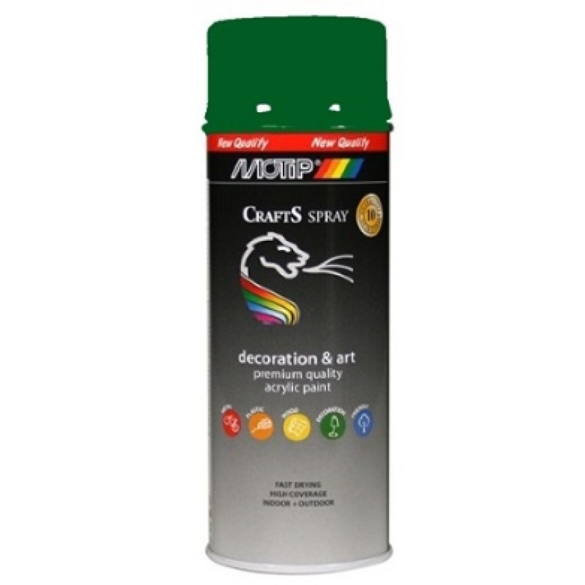 ΣΠΡΕΙ MOTIP CRAFTS ΠΡΑΣΙΝΟ RAL6002 400ml 103537 ΣΠΡΕΙ MOTIP CRAFTS ΠΡΑΣΙΝΟ RAL6002 400ml 103537