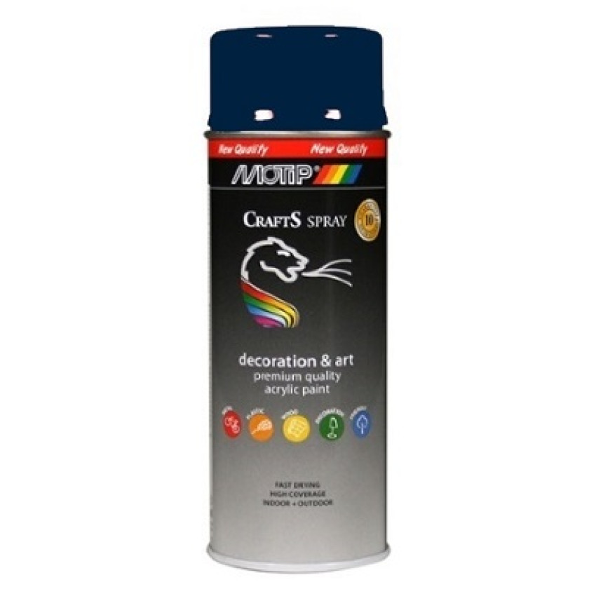 ΣΠΡΕΙ MOTIP CRAFTS ΜΠΛΕ ΣΚΟΥΡΟ RAL5003 400ml 107986 ΣΠΡΕΙ MOTIP CRAFTS ΜΠΛΕ ΣΚΟΥΡΟ RAL5003 400ml 107986