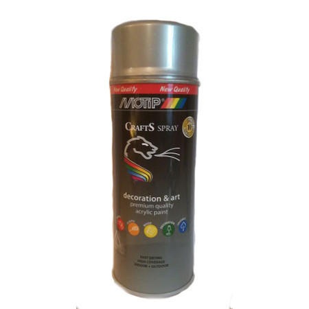 ΣΠΡΕI MOTIP CRAFTS ΑΛΟΥΜΙΝΙΟΥ RAL9006 400ml 696022