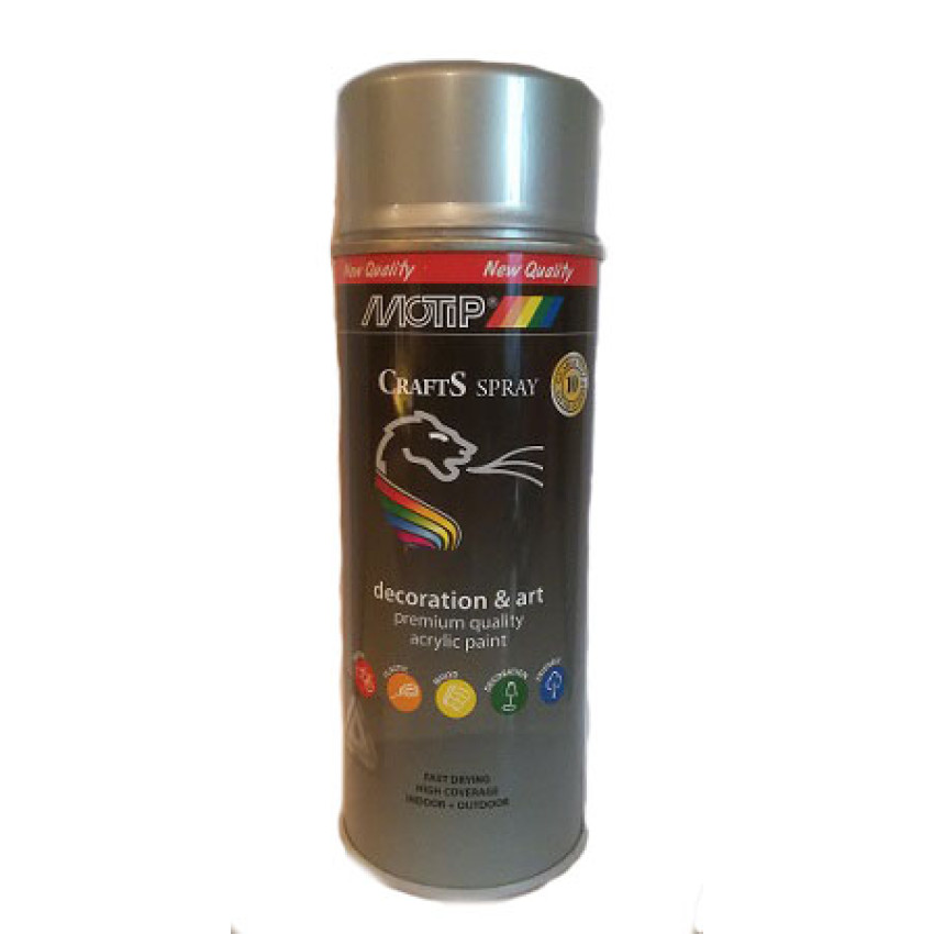 ΣΠΡΕI MOTIP CRAFTS ΑΛΟΥΜΙΝΙΟΥ RAL9006 400ml 696022 ΣΠΡΕI MOTIP CRAFTS ΑΛΟΥΜΙΝΙΟΥ RAL9006 400ml 696022