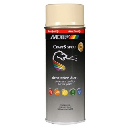 ΣΠΡΕΙ MOTIP CRAFTS ΚΡΕΜ RAL9001 400ml 696059