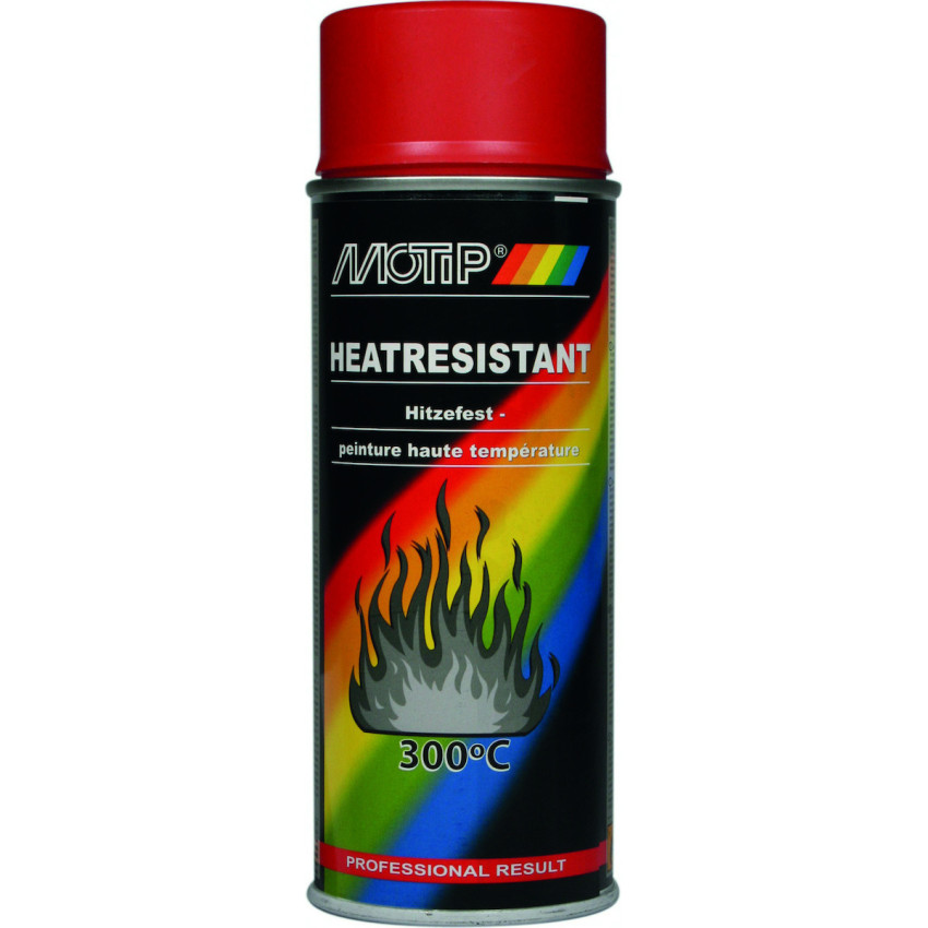 ΣΠΡΕΙ MOTIP HEAT RESISTANT ΥΨΗΛΗΣ ΘΕΡΜΟΚΡΑΣΙΑΣ ΚΟΚΚΙΝΟ 300C 400ml 04040