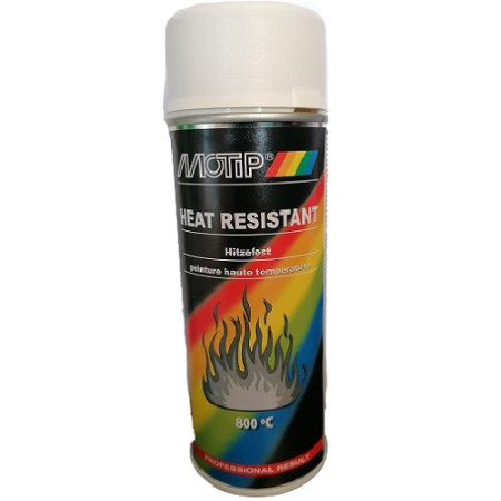 ΣΠΡΕΙ MOTIP HEAT RESISTANT ΥΨΗΛΗΣ ΘΕΡΜΟΚΡΑΣΙΑΣ ΛΕΥΚΟ 800C 400ml 04036