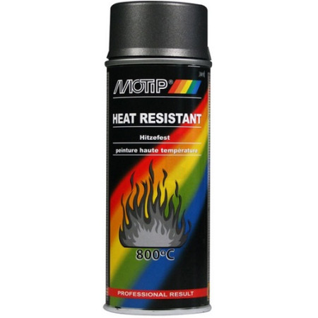 ΣΠΡΕΙ MOTIP HEAT RESISTANT ΥΨΗΛΗΣ ΘΕΡΜΟΚΡΑΣΙΑΣ ΑΝΘΡΑΚΙ 800C 400ml 04037