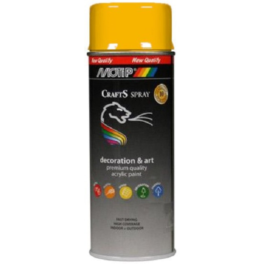 Σπρέι Motip Crafts κίτρινο traffic RAL1023 400ml 103489 Σπρέι Motip Crafts κίτρινο traffic RAL1023 400ml 103489