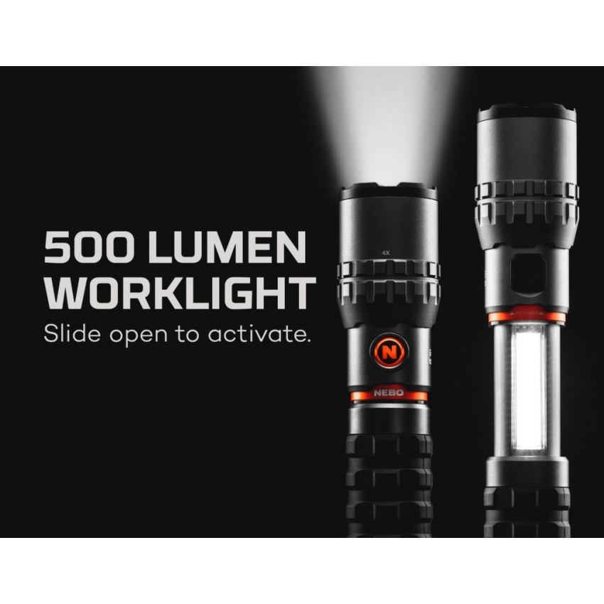 ΦΑΚΟΣ 2000 Lumens NEBO SLYDE KING 2K ΜΑΥΡΟ NEB-WLT-1003-B ΦΑΚΟΣ 2000 Lumens NEBO SLYDE KING 2K ΜΑΥΡΟ NEB-WLT-1003-B