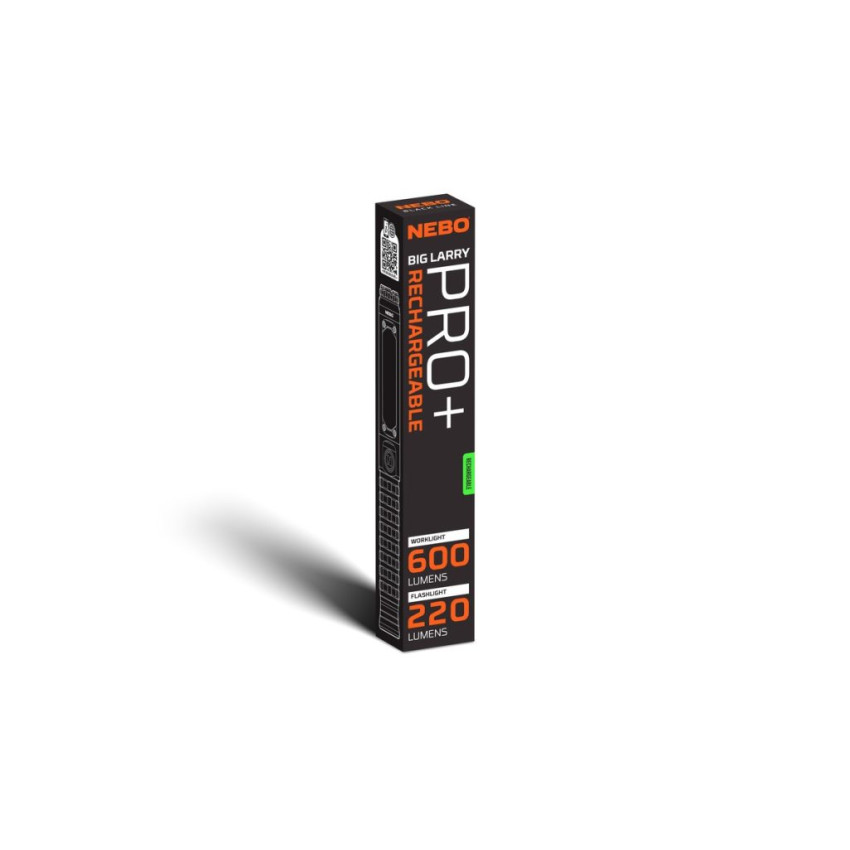 ΦΑΚΟΣ 600 Lumens NEBO BIG LARRY PRO+ ΜΑΥΡΟΣ NEB-FLT-1033-B