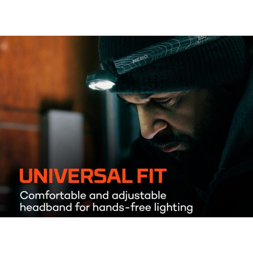 ΦΑΚΟΣ ΚΕΦΑΛΗΣ 550+ Lumens NEBO NEB-HLP-0024-H
