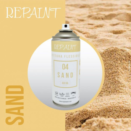 ΣΠΡΕI ΕΛΑΣΤΙΚΟ ΧΡΩΜΑ ΒΑΦΗΣ ΦΟΥΣΚΩΤΩΝ PVC 400ml SAND RAL1014 REPAINT 60.ES.06