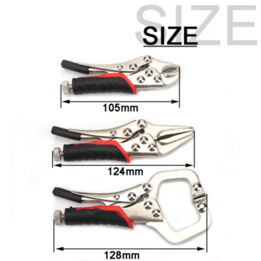 Σετ 3 τεμαχίων Πένσα συγκράτησης mini grip 4''- Πένσα συγκράτησης C Clamp mini grip 5'' - Πένσα συγκράτησης μακρύ σιαγώνες grip mini 5'' OEM 858529 Σετ 3 τεμαχίων Πένσα συγκράτησης mini grip 4''- Πένσα συγκράτησης C Clamp mini grip 5'' - Πένσα συγκράτησης μακρύ σιαγώνες grip mini 5'' OEM 858529