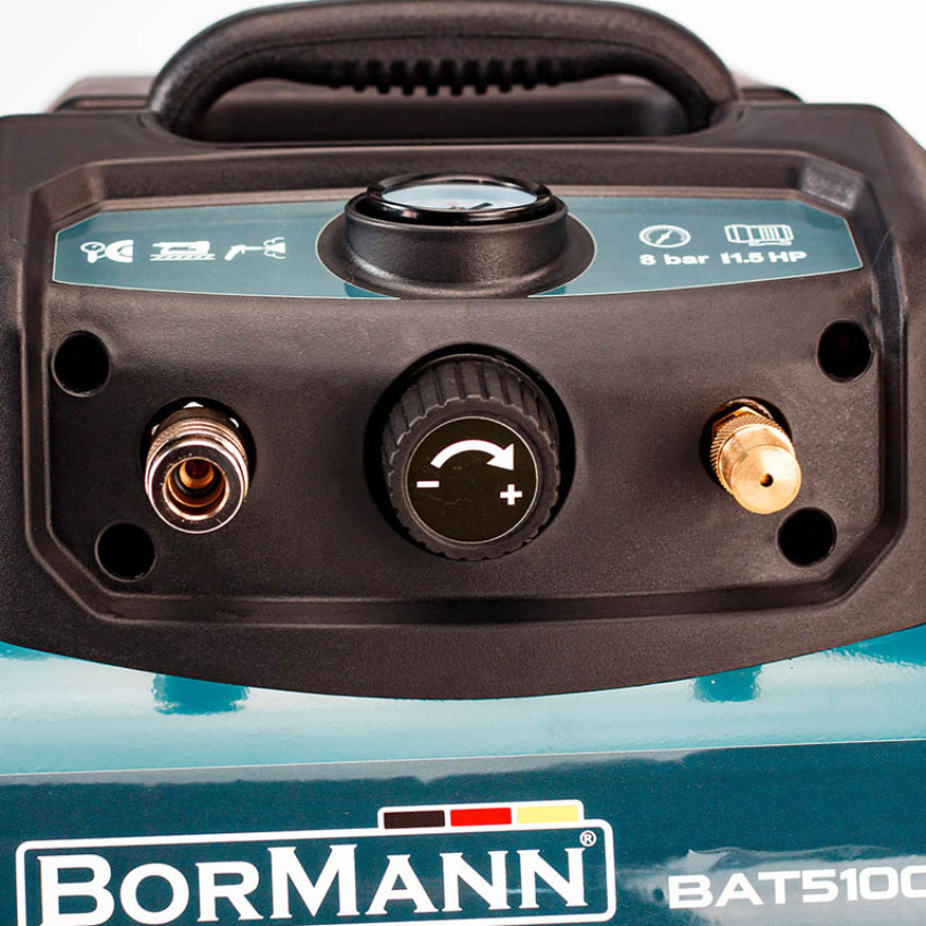 ΑΕΡΟΣΥΜΠΙΕΣΤΗΣ OIL-LESS 6Lt 1.5Hp BORMANN PRO BAT5100 035541