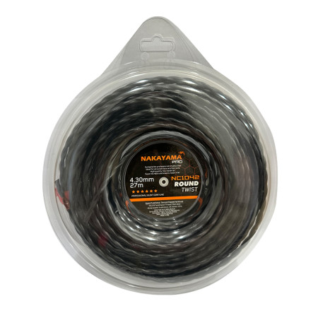Μεσινέζα στρογγυλή στριφτή Round Twist 4.30mm-27m NC1042 NAKAYAMA PRO 066071