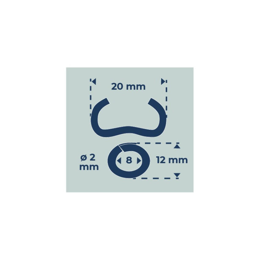 Συνδετήρες 20mm για το TOP GRAF 20/22 1000τμχ EDMA 042001 Συνδετήρες 20mm για το TOP GRAF 20/22 1000τμχ EDMA 042001