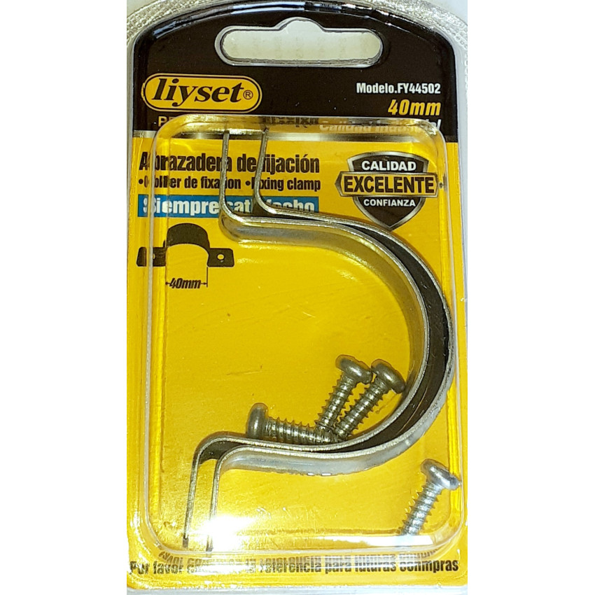 ΣΤΗΡΙΓΜΑ ΣΩΛΗΝΑ ΣΕ ΤΟΙΧΟ ΩΜΕΓΑ Φ40mm liyset 144502 ΣΤΗΡΙΓΜΑ ΣΩΛΗΝΑ ΣΕ ΤΟΙΧΟ ΩΜΕΓΑ Φ40mm liyset 144502