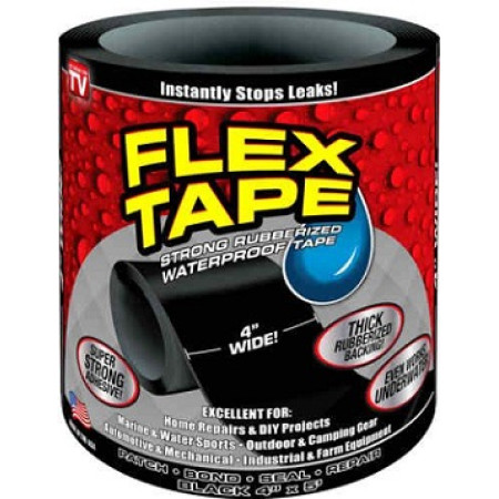 Αδιάβροχη μονωτική ταινία 10CM X 1.5M μάυρη FLEX TAPE 17134