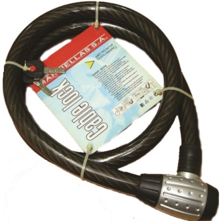 ΑΛΥΣΙΔΑ / ΣΥΡΜΑΤΟΣΧΟΙΝΟ ΜΗΧΑΝΗΣ CABLE LOCK 25mm x 1,5m