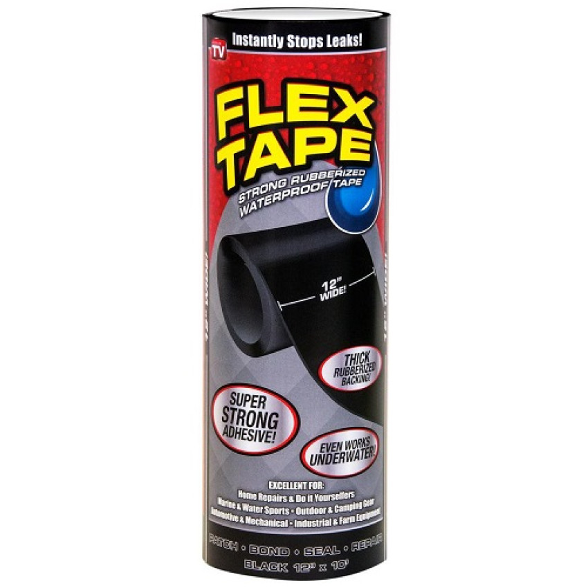 Αδιάβροχη μονωτική ταινία 30cm X 1.5m μαύρη FLEX TAPE 17179