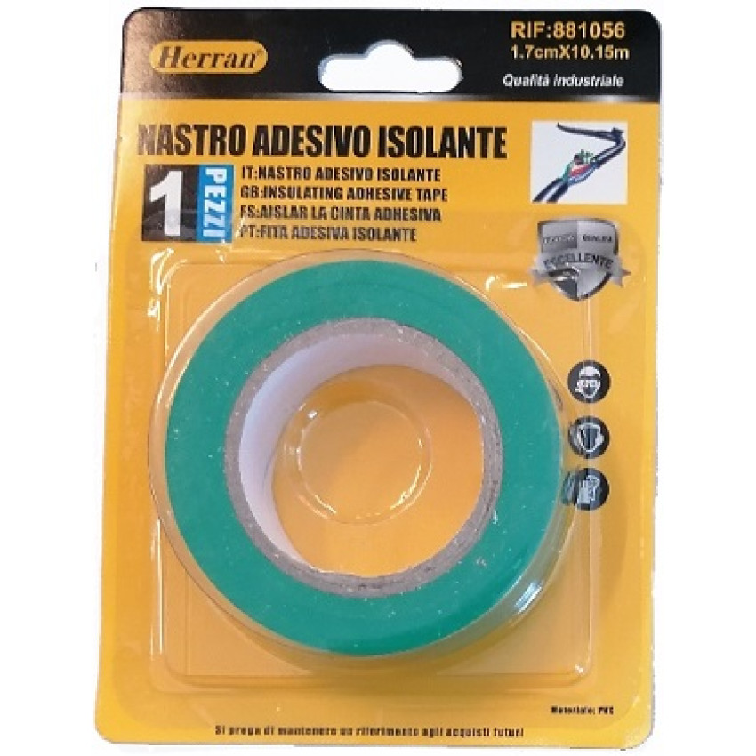 ΤΑΙΝΙΑ ΜΟΝΩΤΙΚΗ ΠΡΑΣΙΝΗ 1.7cm x 10.15 m HERRAN 881056 ΤΑΙΝΙΑ ΜΟΝΩΤΙΚΗ ΠΡΑΣΙΝΗ 1.7cm x 10.15 m HERRAN 881056
