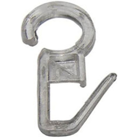 Παραμάνα γαντζάκι κρίκου κουρτίνας διάφανη 1000τεμ 26638