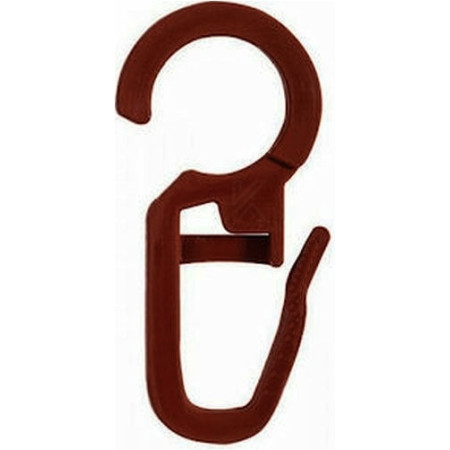 Παραμάνα γαντζάκι κρίκου κουρτίνας καφέ 1000τεμ 26538