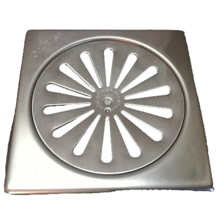 ΣΧΑΡΑΚΙ ΓΙΑ ΣΙΦΩΝΙ INOX ΤΕΤΡΑΓΩΝΟ 120 x 120 mm CHRIS 25441