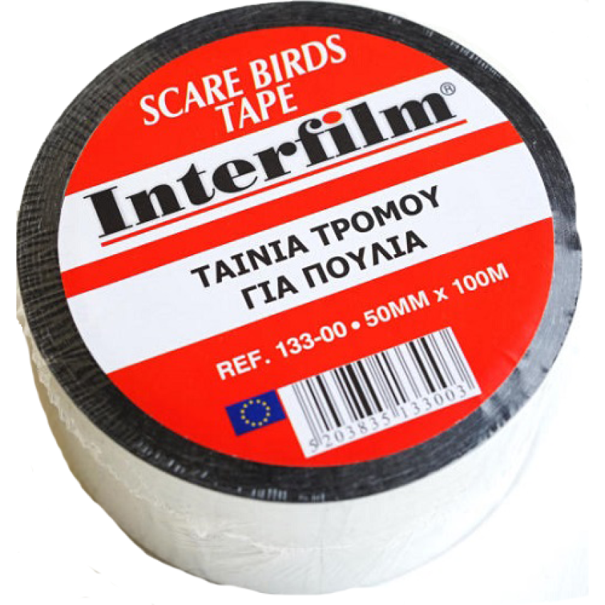ΤΑΙΝΙΑ ΤΡΟΜΟΥ ΠΟΥΛΙΩΝ 50mm x 100m INTERFILM 22258R ΤΑΙΝΙΑ ΤΡΟΜΟΥ ΠΟΥΛΙΩΝ 50mm x 100m INTERFILM 22258R